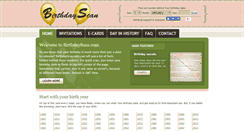 Desktop Screenshot of birthdayscan.com